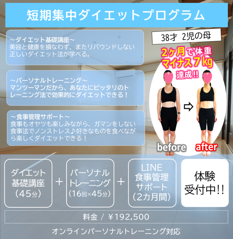 短期集中ダイエット